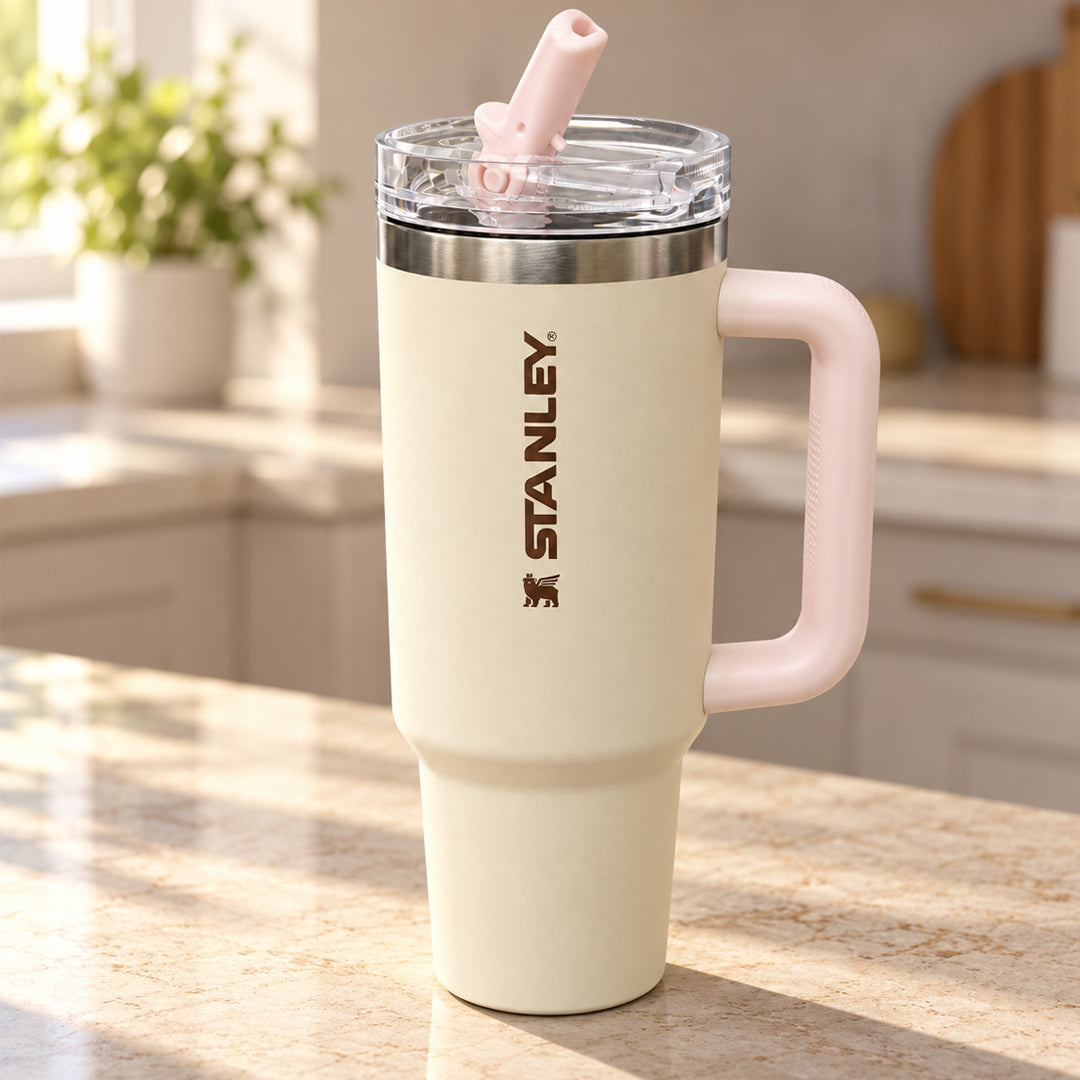 Stanley Quencher H2.0 FlowState Tumbler 40 oz / 1.18 L | Insulated Stainless Steel Cup with Handle & Straw