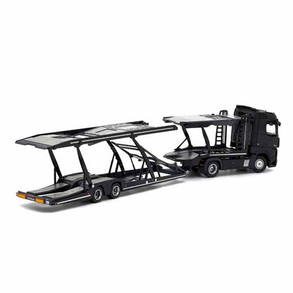 UNIQUE MODELS x Tiny 1:64 Mercedes-Benz Actros MP5 Black City Transporter Die-Cast Truck Model