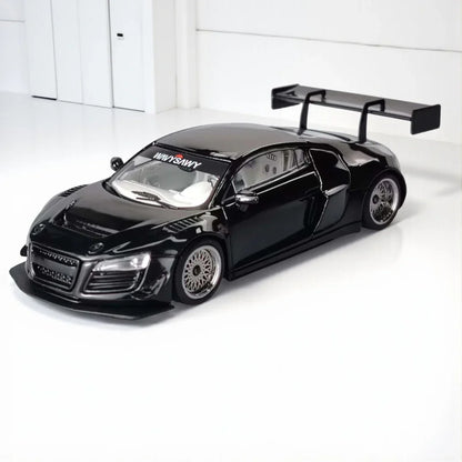 LMF 1:64 AUDI R8 LMS ULTRA BLACK DIECAST MODEL CAR