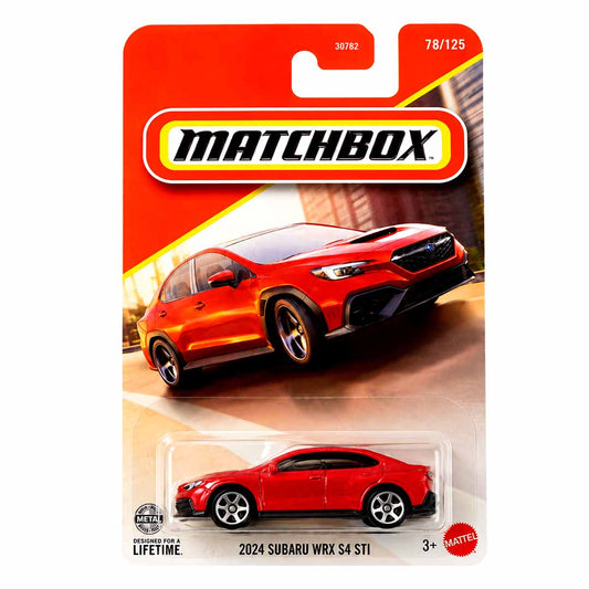 Matchbox 1:64 2024 Subaru WRX S4 STI Die-Cast Model Car (Red) | (Blister Pack) Collector Edition