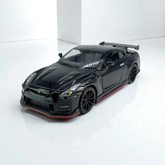 RMZ Hobby 1:32 Nissan GT-R Nismo R35 Die-Cast Model Car – Black with Openable Doors, Light & Sound (664981) - Jaiman Toys