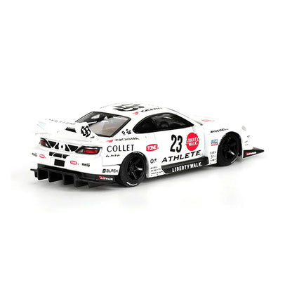 Mini GT 1:64 Nissan LB-Super Silhouette S15 Silvia Athlete RHD – Liberty Walk Diecast Model Car