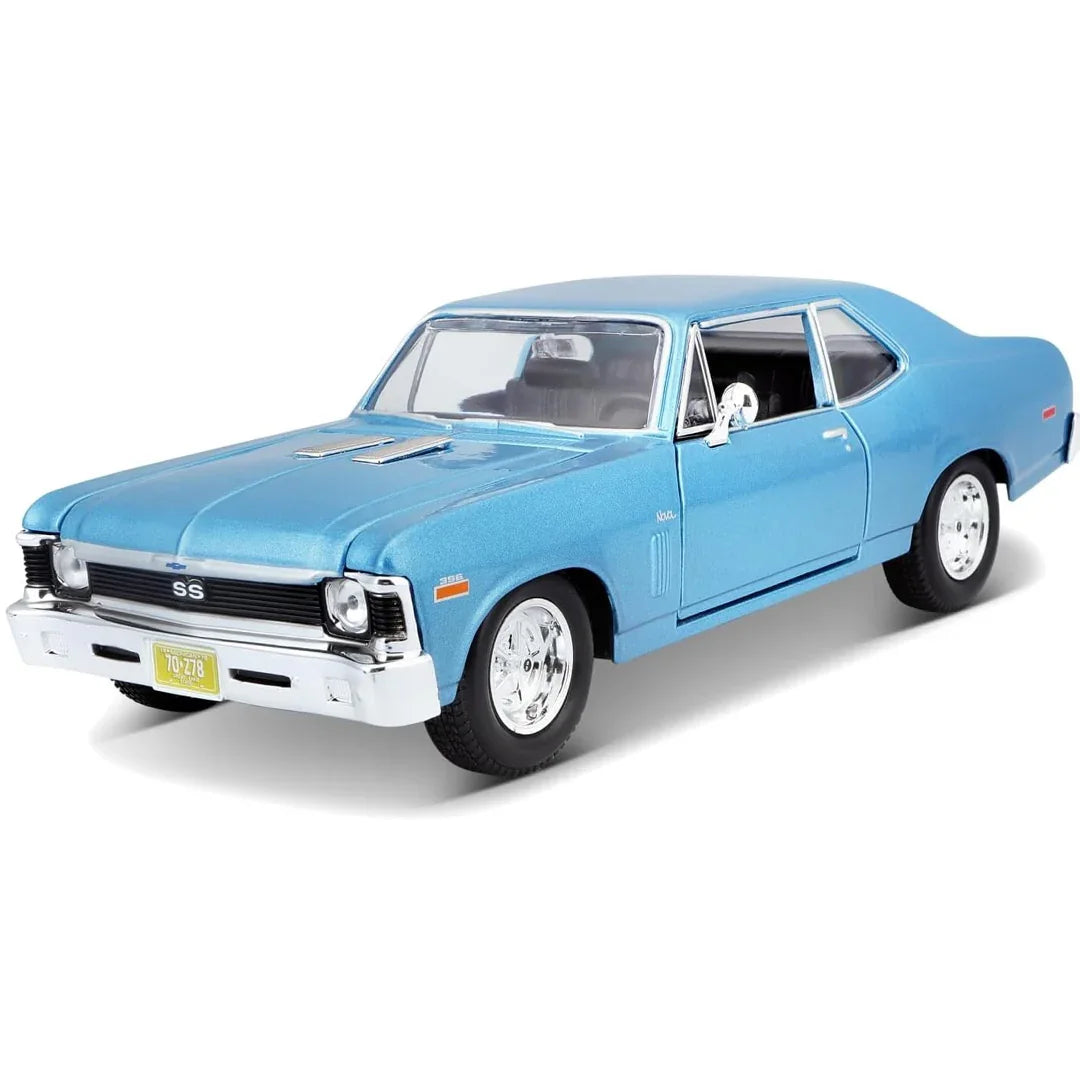 Maisto Chevrolet Nova SS 1970 1:18 Scale Diecast Model Car – Classic Muscle Car Collectible
