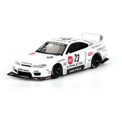 Mini GT 1:64 Nissan LB-Super Silhouette S15 Silvia Athlete RHD – Liberty Walk Diecast Model Car