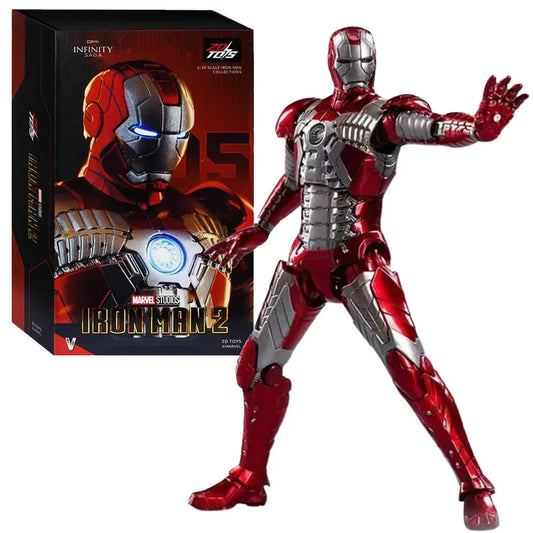 ZD Toys Marvel Iron Man Mark V with Hologram Action Figure | 1/10 Scale Collectible - Jaiman Toys