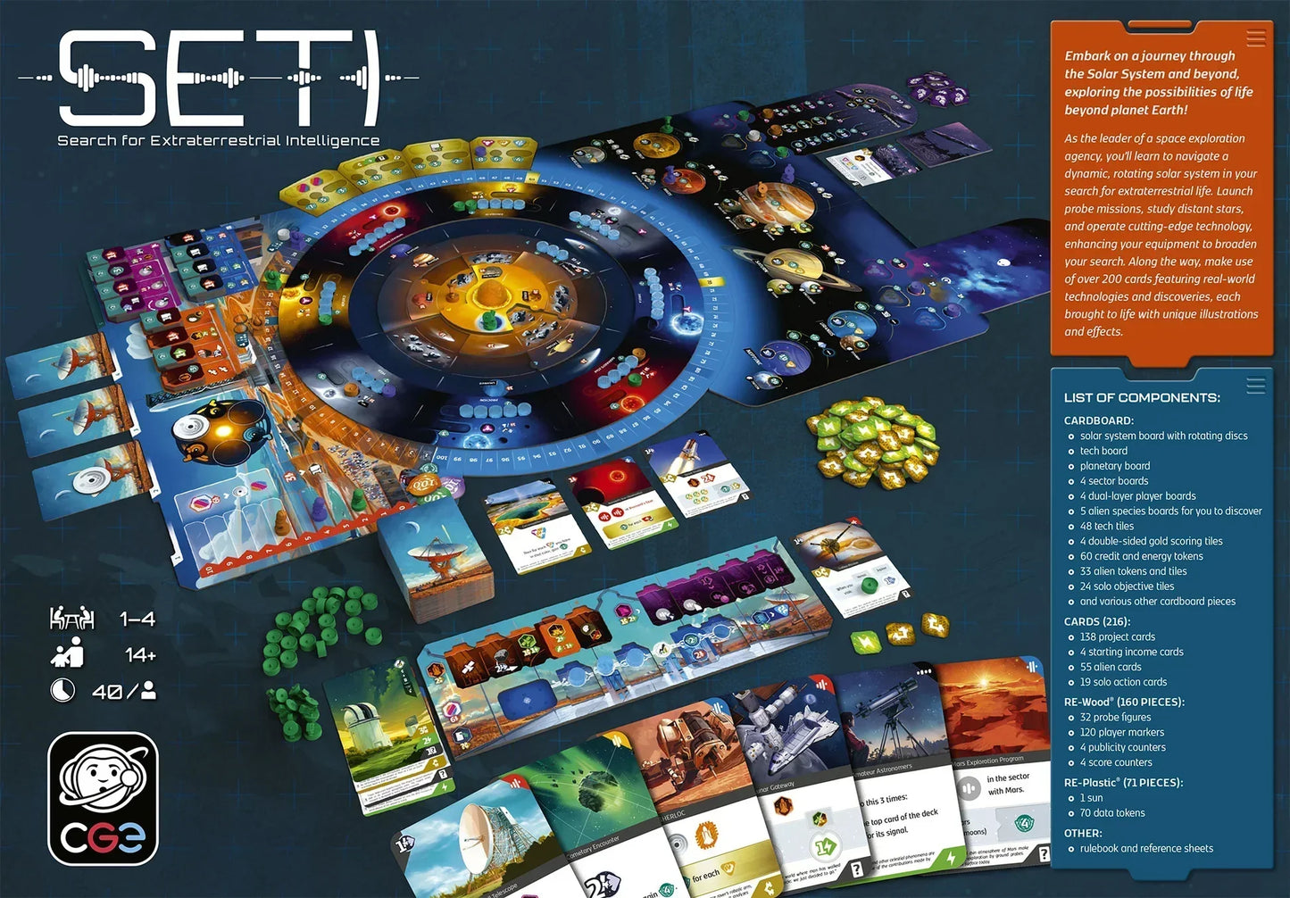 SETI: Search for Extraterrestrial Intelligence Board Game | Deep Space Strategy Game | 1–4 Players