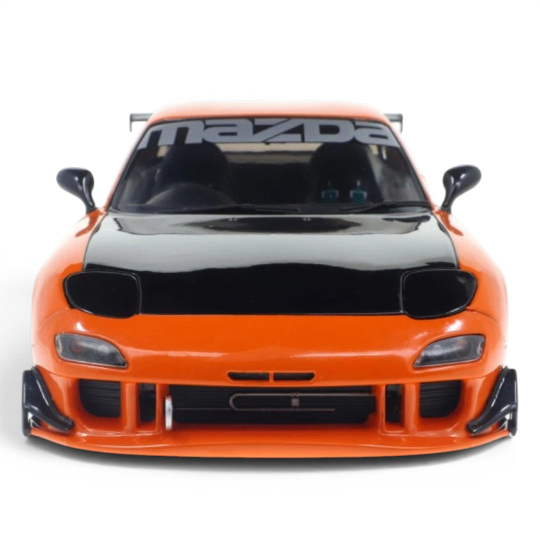 Solido 1:18 Mazda RX-7 FD RS 1994 Orange Diecast Model Car | Detailed Collectible Sports Car