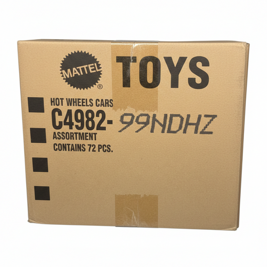 Hot Wheels C4982-99NDHZ Assorted Diecast Cars Box (72 Pieces) – Original Mattel Master Carton Bulk Toy Cars