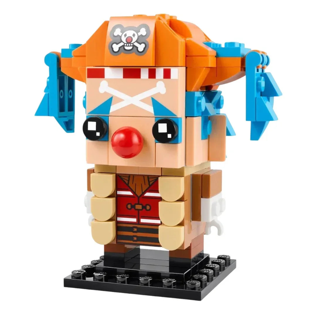 LEGO 40800 BrickHeadz One Piece Buggy the Clown , Collectible Building Set (176 Pieces)  Netflix Series Character, Ages 10+