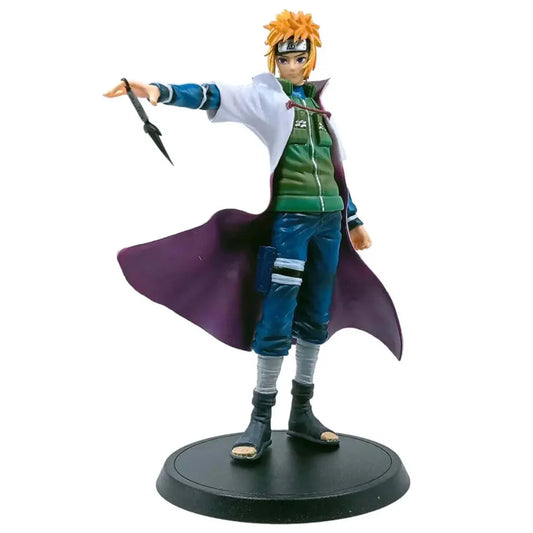 Minato Namikaze Action Figure – Naruto Shippuden Collectible Toy | 24 cm Anime Statue with Kunai & Hokage Cape | Perfect Gift for Naruto Fans - Jaiman Toys