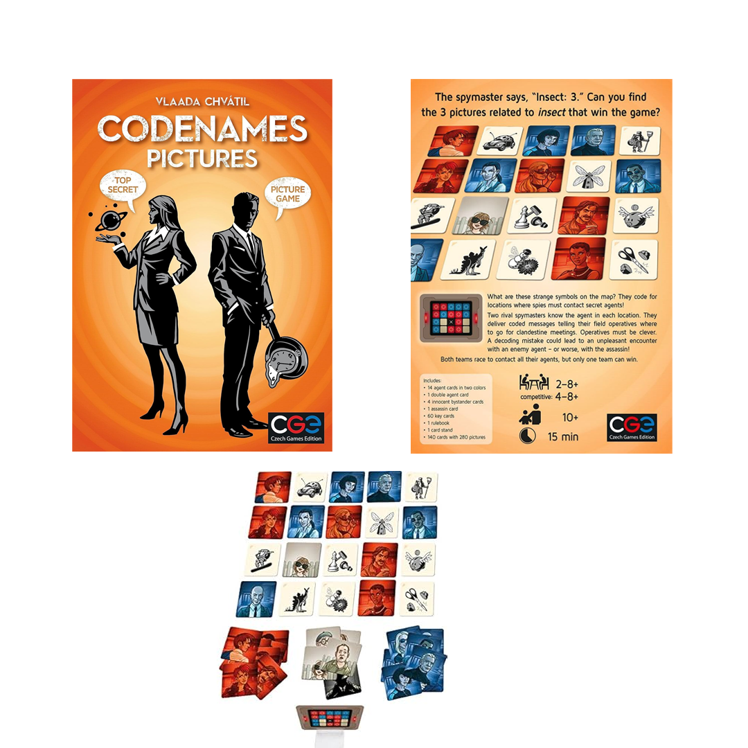 Czech Games Edition - Codenames Pictures Game (2 -8 Players), Ages 10+