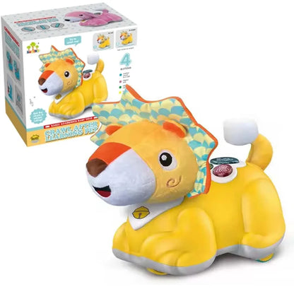 Crawl & Learn Baby Infant Toy – Animal Buddy with ABC Songs, 3 Fun Melodies, 4 Sound Effects & Animal Sounds for Early Learning Fun! - Jaiman Toys