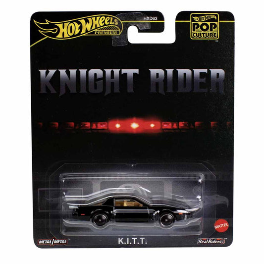 Hot Wheels Premium 1:64 K.I.T.T. Knight Rider Diecast Car | Pop Culture Series Metal/Metal with Real Riders
