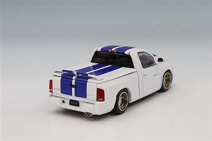 GCD Shoom64 Models 1:64 Dodge Ram SRT-10 Pickup Truck Diecast Model Car | White & Black Colour Variants