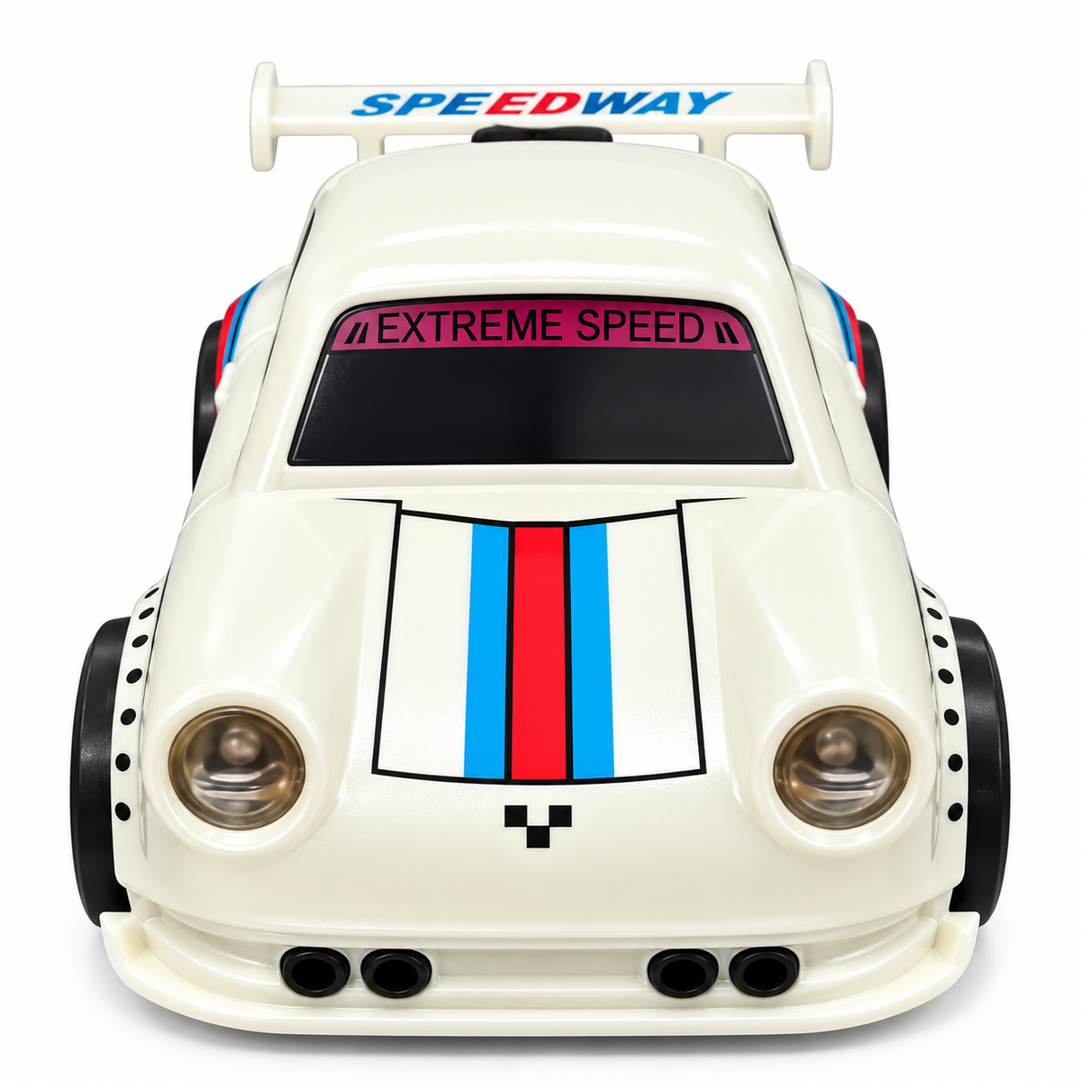 MINI Dream Racing Multi-Functional Remote Control Racing Car Toy with Follow Mode, Escape Mode, Sports Design & Wireless Controller – White (6+ Years)