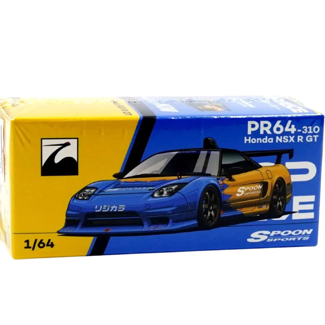 POP RACE PR64 Honda NSX R GT Spoon Sports 1:64 Scale Diecast Model Car – Premium Racing Edition