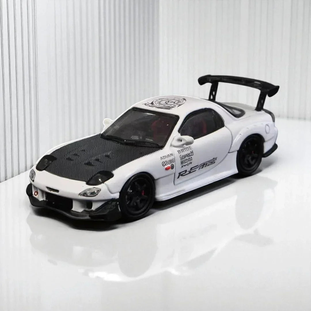 Master 1:64 MAZDA RX-7 White Diecast Car Model – Jaiman Toys
