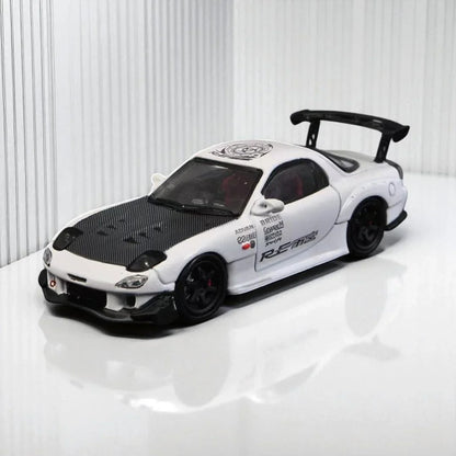 Master 1:64 MAZDA RX-7 White Diecast Car Model - Jaiman Toys