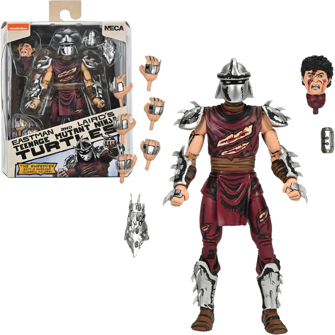 NECA TMNT Mirage Comics Battle Damaged Shredder 7" Action Figure - Jaiman Toys