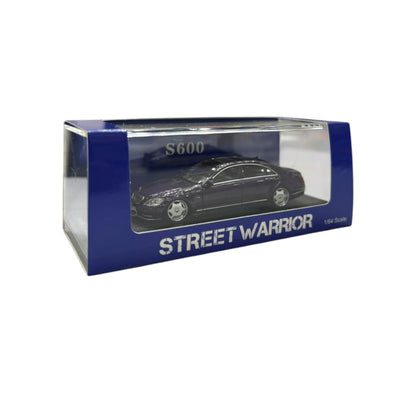 STREET WARRIOR 1:64 Mercedes-Benz S600 (W220) – Purple Diecast Model Car