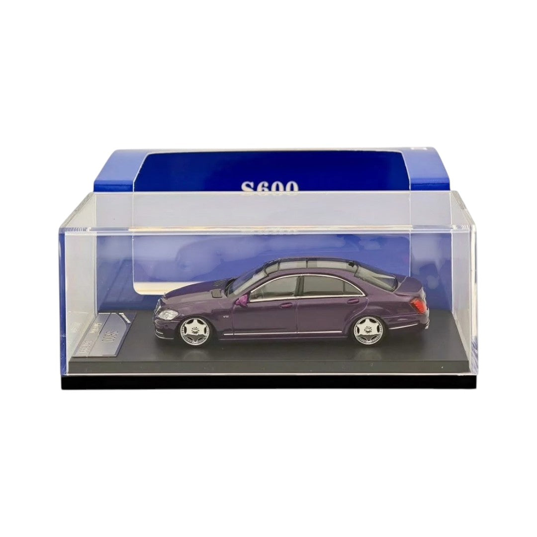 STREET WARRIOR 1:64 Mercedes-Benz S600 (W220) – Purple Diecast Model Car