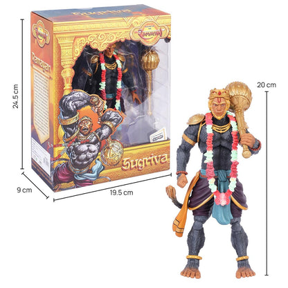 Legends of the Ramayan 1:12 Scale Sugriva Collector Action Figure with Gada, Tail & Interchangeable Hands