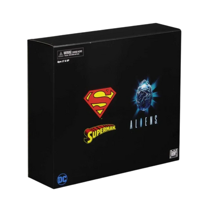 Superman vs Aliens Collector Action Figure Box Set | DC Comics × Aliens Crossover | Premium Collector Edition | Display Box | 17+ Collectible