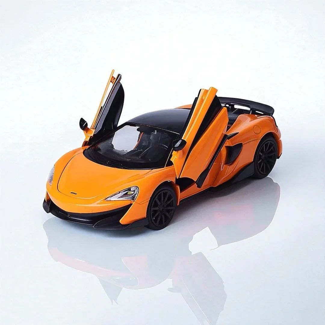 RMZ Hobby 1:32 McLaren 600LT Die-Cast Model Car – State Orange with Openable Doors, Light & Sound (664994) - Jaiman Toys