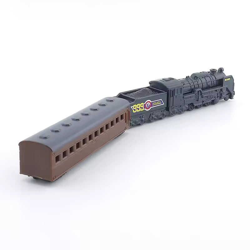 Tomica Unlimited No.10 TPU10 Galaxy Express 999 Train Set by Takara Tomy | GE999 Steam Locomotive, Coal Tender & Passenger Coach | Detailed Collectible Model Train Toy | Galaxy Express 999 Anime Railway Collection