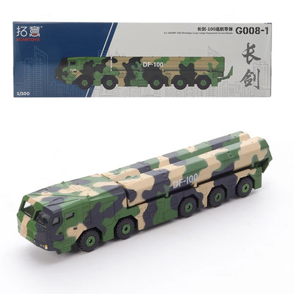 XCARTOYS 1:100 CJ-100 G008-1 HCM Transporter Die-Cast Military Missile Carrier Model Vehicle