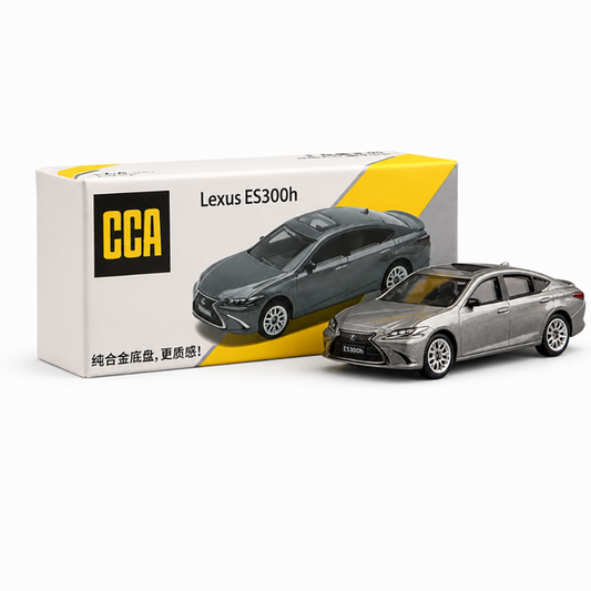 CCA 1:64 Lexus ES300h L01-01 Die-Cast Model Car – Metallic Grey Luxury Sedan | Detailed Premium Collectible Miniature Car