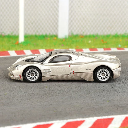 CCA 1:64 Pagani Utopia S24-01 Die-Cast Model Car – Silver Premium Alloy Hypercar Miniature | Detailed Collectible