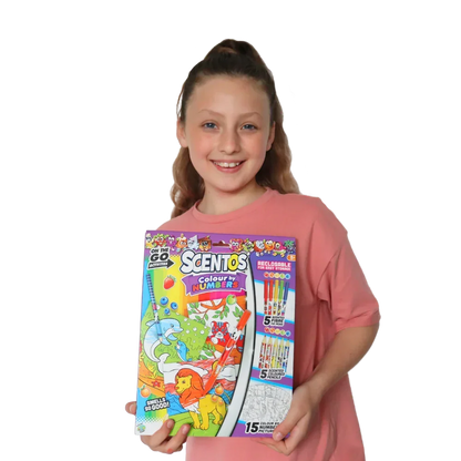 Scentos On The Go Colour By Numbers Activity Set - Jaiman Toys