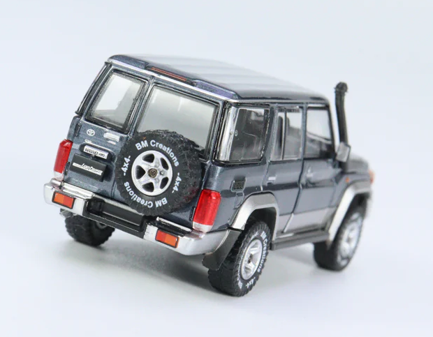 BM Creations 1:64 Toyota Land Cruiser LC76 Diecast Model Car | Premium Collectible with Opening Parts & Accessories | Three Color Variants