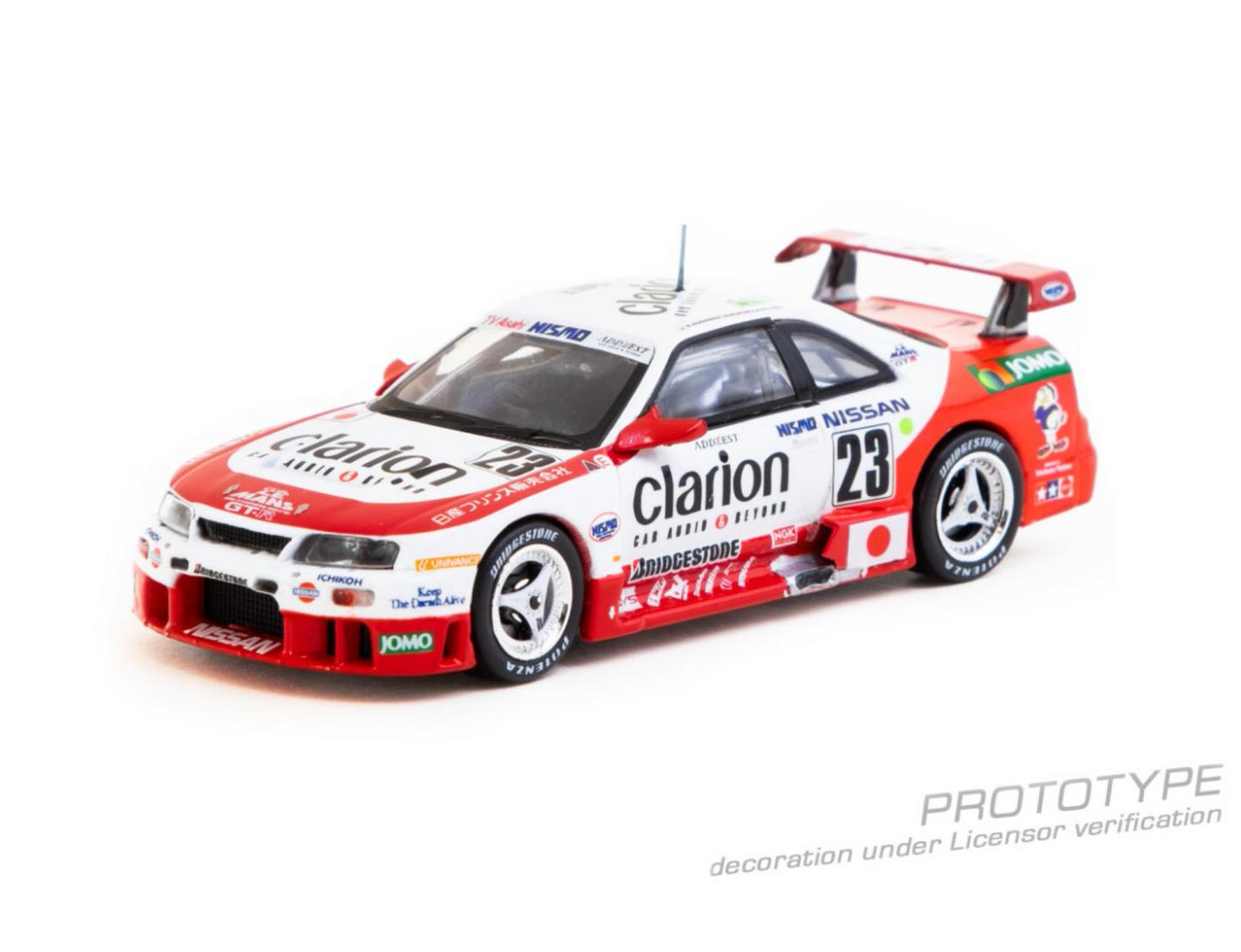Tarmac Works 1:64 Nissan NISMO GT-R LM #23 24h of Le Mans 1995 Presentation Diecast Model Car (T64-067-95LM23)