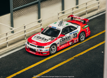 Tarmac Works 1:64 Nissan NISMO GT-R LM #23 24h of Le Mans 1995 Presentation Diecast Model Car (T64-067-95LM23)