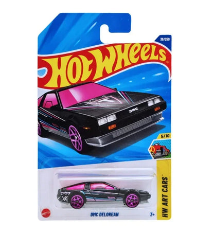 Hot Wheels 1:64 Scale 5-Car Die-Cast Set | ’76 Chevy Chevette, Crescendo Green, Bullet Proof, Ford F-150 Raptor & DMC DeLorean