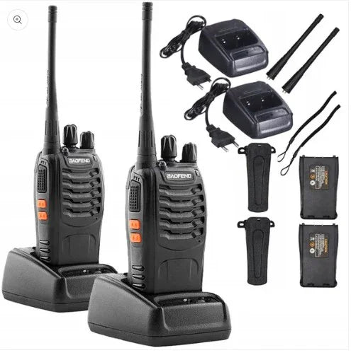 Baofeng BF-888S Walkie Talkie | Compact Long-Range Two-Way Radio | Rechargeable Handheld Communication with Charger | Ideal for Security, Events, Travel & Outdoor Use