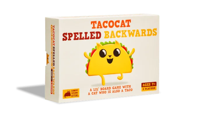 Tacocat Spelled Backwards Board Game - Jaiman Toys
