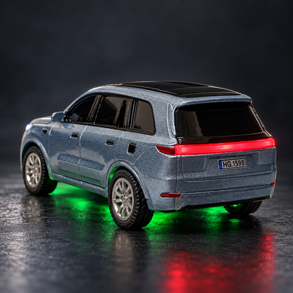 TRASPEED 1:64 Mini RC SUV – Clay Blue, Metal Body, 2.4GHz Remote & App Control