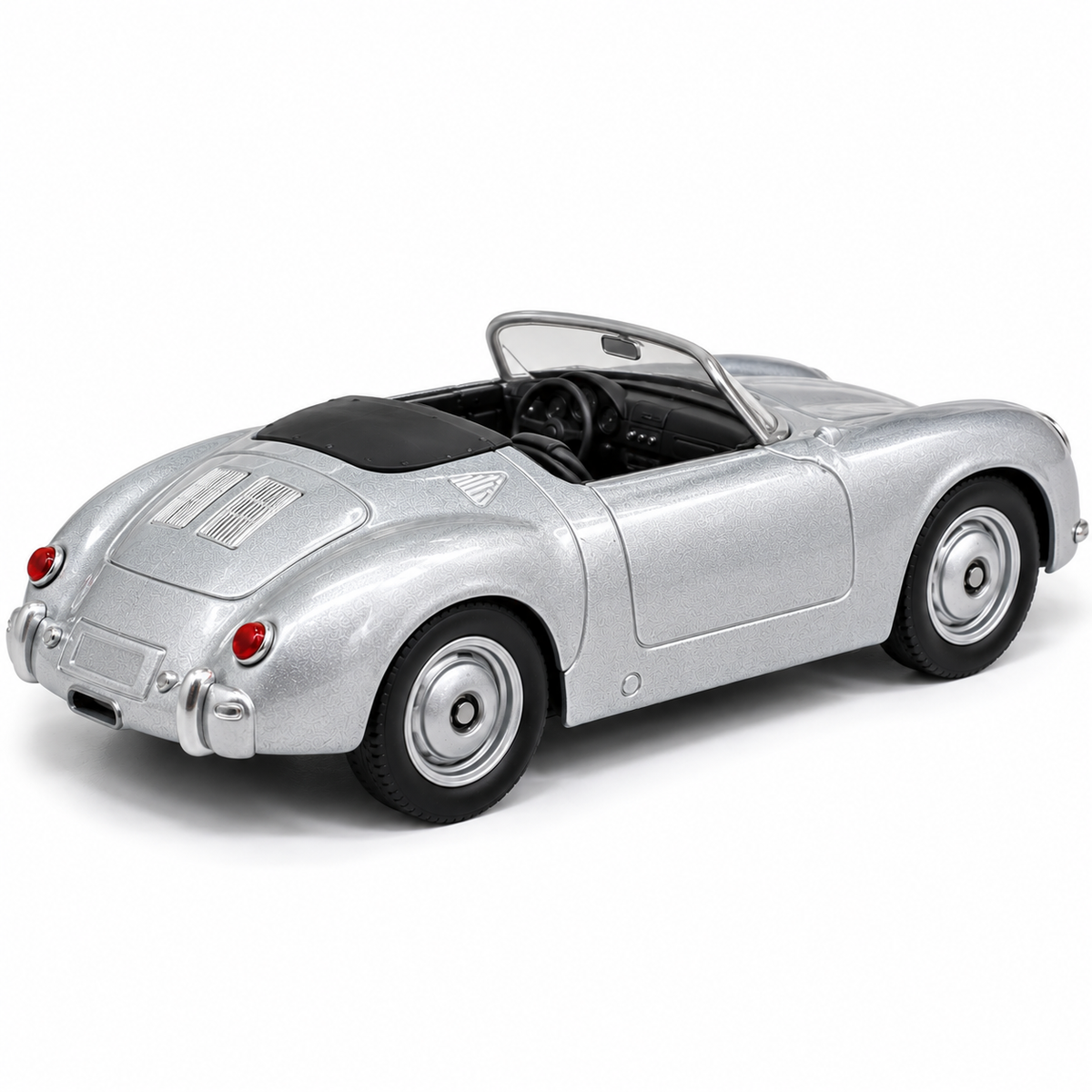 Welly 1:64 Porsche 356 Speedster Silver Die-Cast Model Car