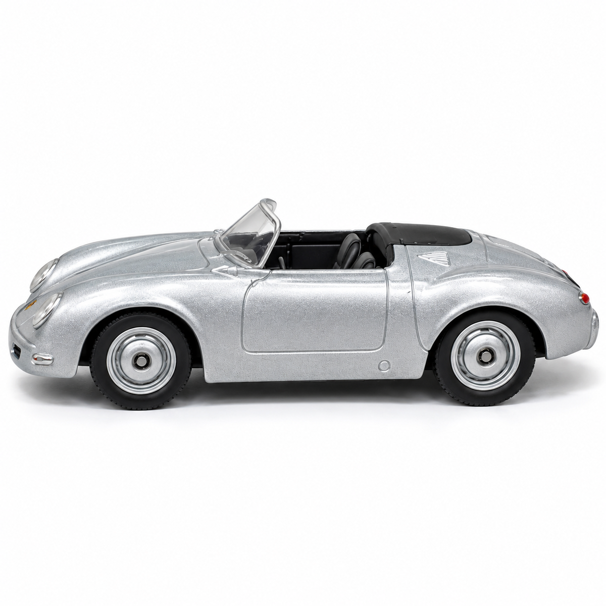 Welly 1:64 Porsche 356 Speedster Silver Die-Cast Model Car