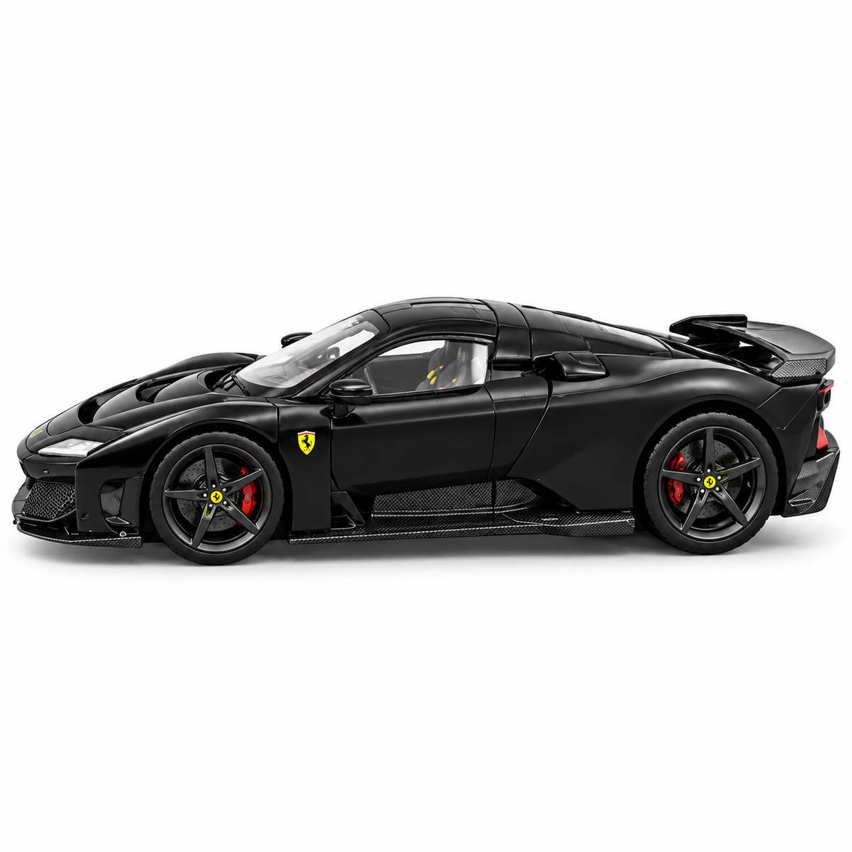 Bburago Ferrari F80 2024 1:43 Scale Signature Series Die-Cast Model Car – Black Supercar Collectible Display Model for Ferrari Fans & Car Collectors