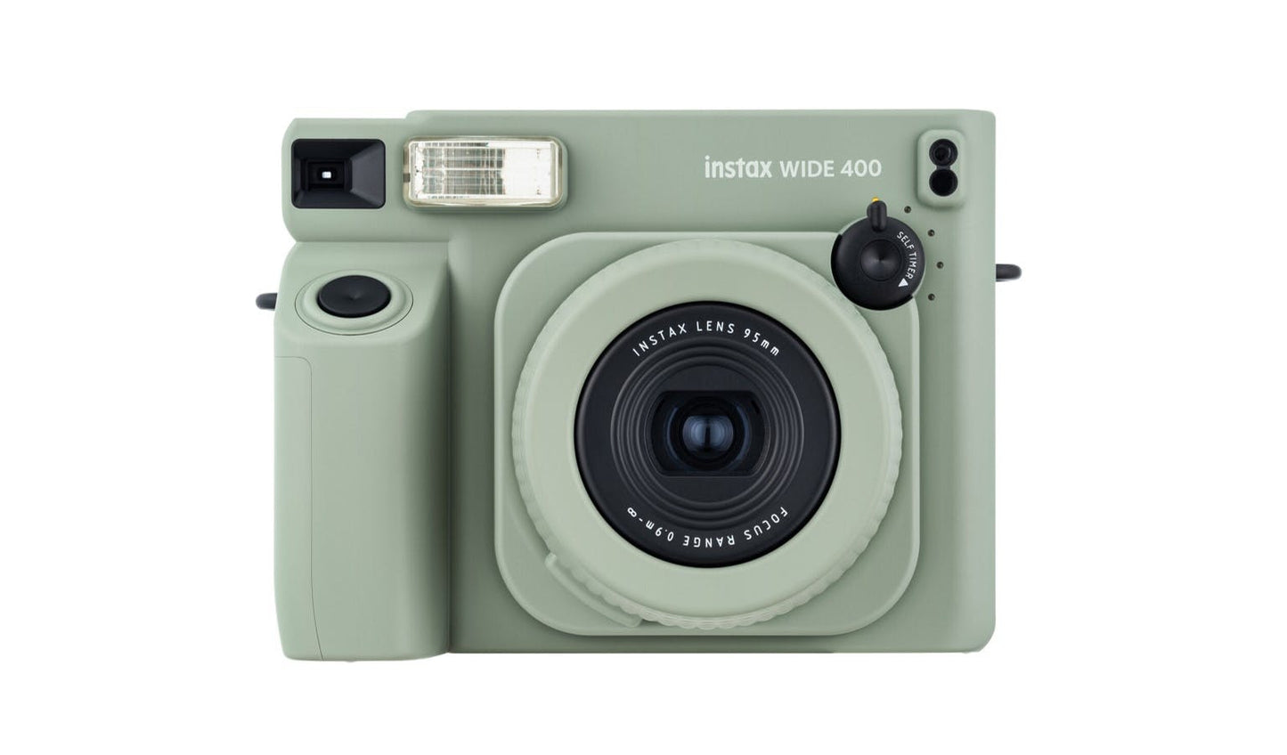 Fujifilm Instax Wide 400 Instant Camera Starter Kit Plus Green | Includes 20 Shots Film & Photo Album | Wide Format Instant Camera