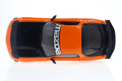 Solido 1:18 Mazda RX-7 FD RS 1994 Orange Diecast Model Car | Detailed Collectible Sports Car