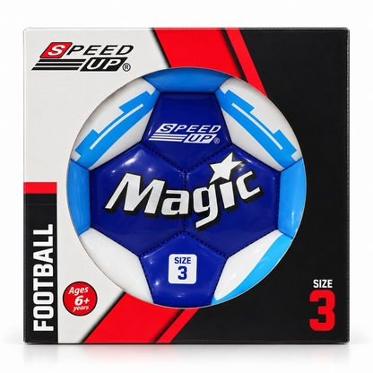 Speed Up Magic Size 3 Football – Blue & White, Ages 6+