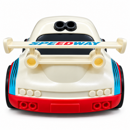 MINI Dream Racing Multi-Functional Remote Control Racing Car Toy with Follow Mode, Escape Mode, Sports Design & Wireless Controller – White (6+ Years)