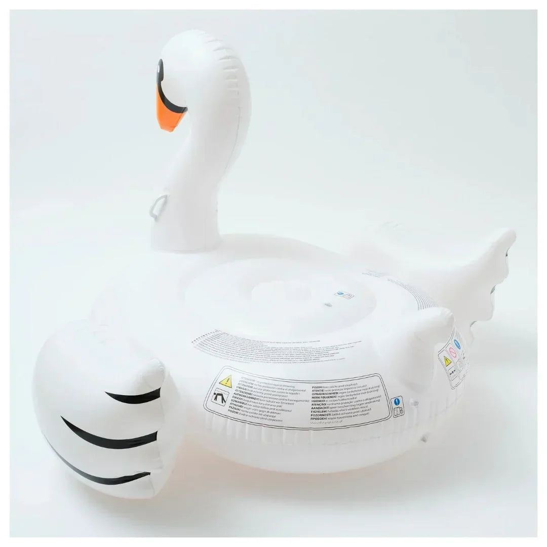 SUNNYLiFE The Resort Original Luxe Ride-On Float Swan - Jaiman Toys