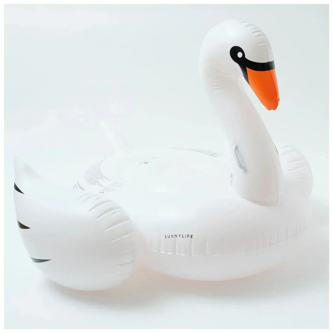 SUNNYLiFE The Resort Original Luxe Ride-On Float Swan - Jaiman Toys
