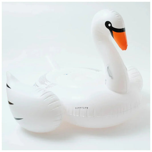 SUNNYLiFE The Resort Original Luxe Ride-On Float Swan - Jaiman Toys